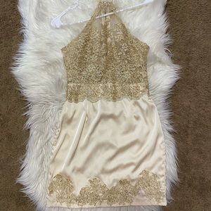 Mura boutique metallic detailed dress